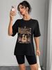 Women's Casual Round Neck Short Sleeve T-Shirt Multi-Color Style Simple Fashionable Sports Top Solid Printed Loose Fit_ecoleips.com