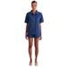 Women's Clothing Summer New Washed Retro Solid Color Short Sleeved Shirt Shorts Denim Suit Women_ecoleips.com