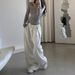 Women's Clothing Retro Sports Pants Sweatpants Women Autumn Lazy Drape Mopping Trousers Loose Wide Leg Casual Pants_ecoleips.com