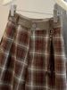 K New Style Stylish Plaid Suit Wide Leg Pants For Women Retro High Waist Slimming A-line Five Quarter Pants_ecoleips.com