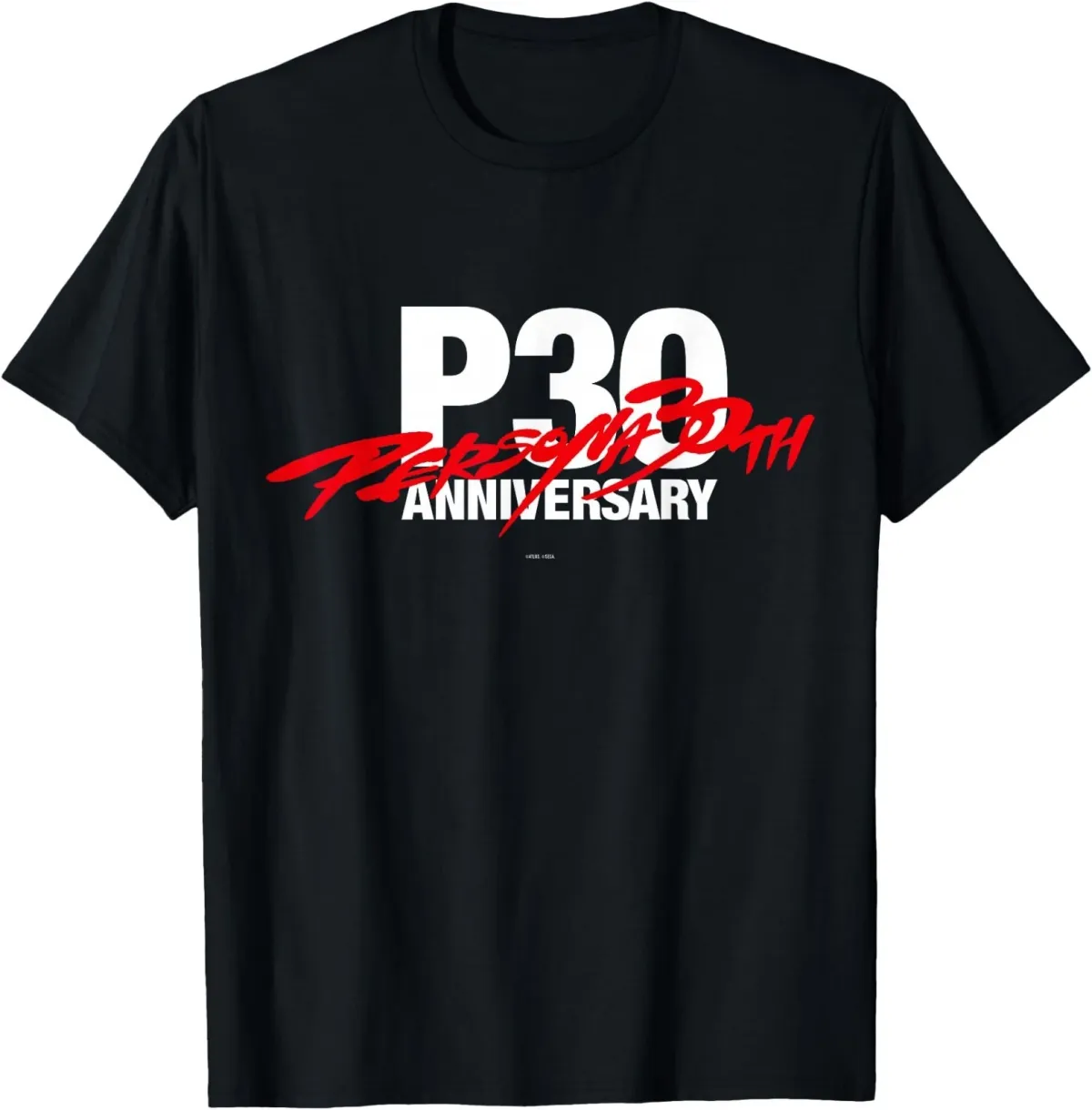 Women's T-Shirts Persona 30th Anniversary Black Logo ATLUS T-Shirt_ecoleips.com