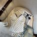 Hot Girl's Pure Desire Polka Dot Halter Neck Camisole With Chest Pads, Straps, Beautiful Back, Slim Fit, And Open-back_ecoleips.com