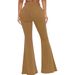 K Women's Fashion High-waisted Versatile Stretch Denim Bell-bottom Pants_ecoleips.com