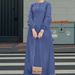 Women's Clothing Denim Maxi Dress With Button Front & Lantern Sleeves – Modest Loose Fit Casual Dress For Women (S-XL, Comfortable & Stylish)_ecoleips.com