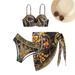 Women's Sexy Bikini Set With Sheer Cover-Up - Quick-Dry Swimwear For Beach & Pool - Adjustable Straps & Removable Padding - S/M/L/XL_ecoleips.com