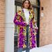 Bold Color-Block Faux Fur Coat With Leopard Print – Hooded Longline Jacket For Women (Rainbow Leopard, S-XXL)_ecoleips.com