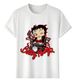 Women's T-Shirts Tshirt Muscle Freaks Betty Boop Motera Vintage Estilo_ecoleips.com