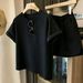 Women's Summer Sports Shorts Two Piece Set Casual Loose Fit Student Fashion Cross Border E-commerce Wholesale_ecoleips.com