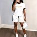 Women's Color Block Letter Print Tee Korean Inspired Slim Fit Summer Style Top_ecoleips.com