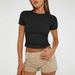 Women's Clothing Summer Women's Slim Fit Pullover T-Shirt Style High Grade Milk Silk Round Neck Outer Wear Fashion Top For Hot Girls_ecoleips.com