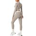Houndstooth Sportswear Jacket Yoga Suit High End Women's Fitness Casual Women's High Waist Yoga Pants_ecoleips.com