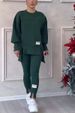 Women's Clothing Irregular Long Sleeved Sweatshirt Leggings Suit Casual Long Sleeve Hoodie Leggings Set Solid Color, Comfort Fit, Plus Size Available_ecoleips.com