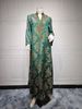 Verve AB350 Muslim Evening Jacquard Embroidery Dress Beaded Fashion Kaftan Arabic Dubai Robe_ecoleips.com