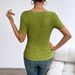 Cross-border Foreign Trade 2026 Summer New Model Independent Station European And American Solid Color V-neck_ecoleips.com