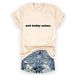 Minimalist Lettering Women's Cotton Short Sleeved T-Shirt Versatile Top For Not Today Satan_ecoleips.com