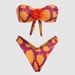Women's Clothing Split Flower Bikini Tropical Print Beach Skirt Two Piece_ecoleips.com