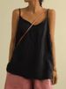 K Strap Vest Women's New Loose Inner Sleeveless Versatile Base Top. No Accessories_ecoleips.com