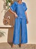 Women's Clothing Women's Fashion Casual Sweetheart Neck Suit Style Turn Up Sleeve Short Sided For Formal & Casual For Women_ecoleips.com
