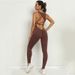 Women's Clothing Peach Hip Yoga Jumpsuit Quick Drying Beautiful Back Wrinkled Hip Lifting Fitness Jumpsuit Yoga Pants_ecoleips.com