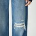 Women's Clothing High End Women's Loose Ripped Jeans Textured Pure Cotton Floor Length Straight Wide Leg Pants For Spring Autumn_ecoleips.com