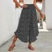 Flowy High-Waisted Wide Leg Pants With Dots - Tied Waist For A Flattering Silhouette, Comfortable & Breathable (Navy, Royal Blue, Black, Green)_ecoleips.com