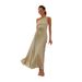 Women's Clothing Spring And Summer Elegant Pleated Dress Skirt One Shoulder Waist Hollow Dress_ecoleips.com
