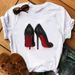 European And American Cross-border Foreign Trade Wholesale Clothing Eyelash Round-neck Plus-size Short-sleeve T-shirt_ecoleips.com