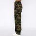 Vintage Camo Cargo Jeans For Women - Streetwear High Waist Loose Fit Denim Pants With Multiple Pockets_ecoleips.com