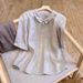 Women's Clothing New Lapel Cotton Shirt Five Point Sleeve Thin Loose Solid Color Temperament Retro Fashion Tops Women_ecoleips.com