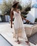 Women's Dress Casual Lace Splicing Sleeveless Long Dress_ecoleips.com