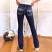 Women's Clothing Denim Trousers Retro Double Button Jeans_ecoleips.com