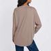 Women's Long Sleeved Base Shirt round Neck Loose Rayon T-Shirt plus Size European And American Style Inner Layer Top_ecoleips.com