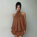 2026 Cross-border European And American Sexy Tutu With Halter Neck, Open Back, Tie Design, Elegant Style, Short Dress_ecoleips.com