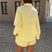 Women's Spring/Summer French Style Fresh Resort Long Sleeve Shirt And Shorts Set European American Fashion Ladies Outfit_ecoleips.com