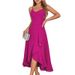 Women's Adjustable Spaghetti Strap Cocktail Dress – Slim Fit Ruffle Hem Party Gown For Wedding Guest Or Bridesmaid 2026_ecoleips.com