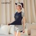Aria Basics Women's Sports Conservative Swimwear Two-Piece Set Slimming Sun Protection Swimsuit High Elasticity Covering Body_ecoleips.com