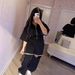 Women's Casual Sportswear Set 26 Years Fashion Zipper Rhinestone Chain Embellishments Two Piece_ecoleips.com