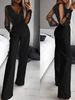 K Fashion Women's Mesh Powder Patchwork Jumpsuit_ecoleips.com