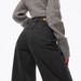 High-Waisted Wide Leg Jeans For Women – Stretch Cotton Denim Pants – Fashion Workwear (Sizes 25-32, Black)_ecoleips.com