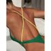 Women's Sexy Halter Bikini Set – Printed High-Cut Swimwear For Beach & Pool | Adjustable Ties & Comfortable Fit_ecoleips.com