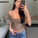 Summer New Fashion Sexy Leopard Print Cropped Camisole Women's Clothing European And American Style Cross Border Wholesale_ecoleips.com