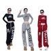 Women's Summer Sportswear Set Hip Hop Dance Outfit Casual Fashion Jazz Dance Two Piece Trendy Clothing With Short & Long Sleeved Tops And Pants_ecoleips.com