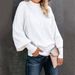 Women's High Neck Loose Knit Sweater Spring Autumn Winter Fashion Acrylic Pullover England Style Outerwear_ecoleips.com