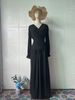 Women's Clothing Women's Chiffon Dress Design Style Black Wine Red Spring Long Sleeve For Formal & Casual For Women_ecoleips.com
