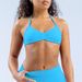 DF Style High Elastic Matte Nylon Sports Bra Halter Neck Backless Quick Drying For Running Fitness Yoga Women's Clothing_ecoleips.com