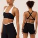 Women's Clothing Color Block Bandeau Yoga Set Padded Top High Waisted Quick Drying Hip Lifting Exercise Pants_ecoleips.com