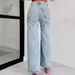 Women's Fashion Ripped Straight Leg Jeans Casual Spring/Summer 2024 Independent Website Wish Cross Border European American Style_ecoleips.com