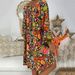 Plus Size Women Dress V Neck Printed Long Dress Elegant Casual Party Daily Wear Printed Long Dress For Large Size Women_ecoleips.com