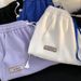 Women's Clothing Waffle Label Casual Sports Shorts For Women Summer New Loose Versatile High Waist Slim Wide Leg Straight Pants_ecoleips.com