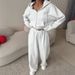 European And American Cross-border Fashion Sports Cotton For Women, Solid Color Long-sleeve Zip-up Hoodie With_ecoleips.com